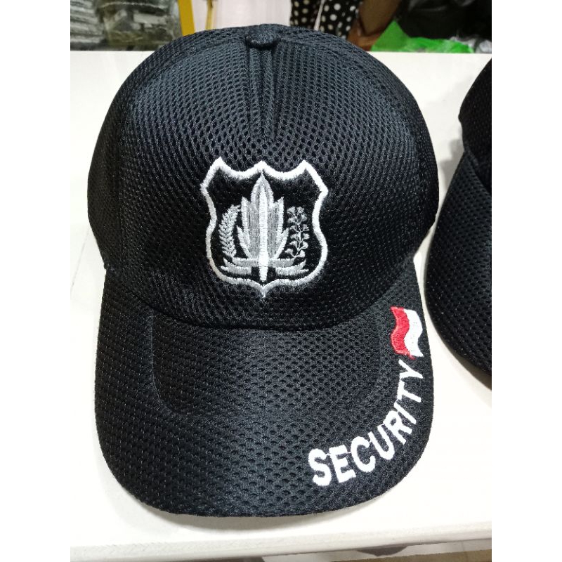 TOPI SECURITY HITAM