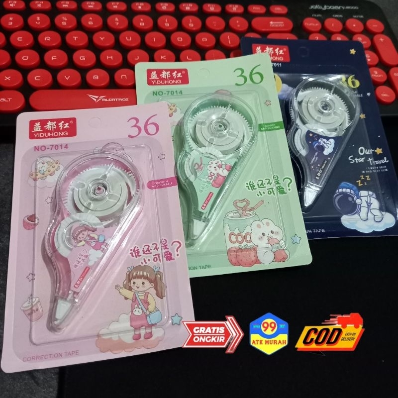 

1609-HONG -TIPE EX Kertas Isi 12/Tipe x/Correction Tape/Tipe ex/penghapus pulpen/tipex kering