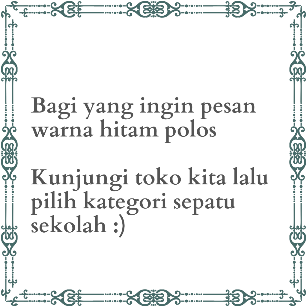 Sepatu Sekolah TK SD SMP Anti Slip Original Carvil - Sepatu Anak Laki dan Perempuan TK SD SMP - Hitam Putih Tali