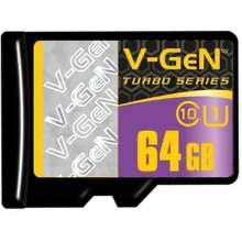 [MMC 64VGEN] MicroSD V-GeN Turbo 64 GB Class 10 Memory Card Micro SD VGEN