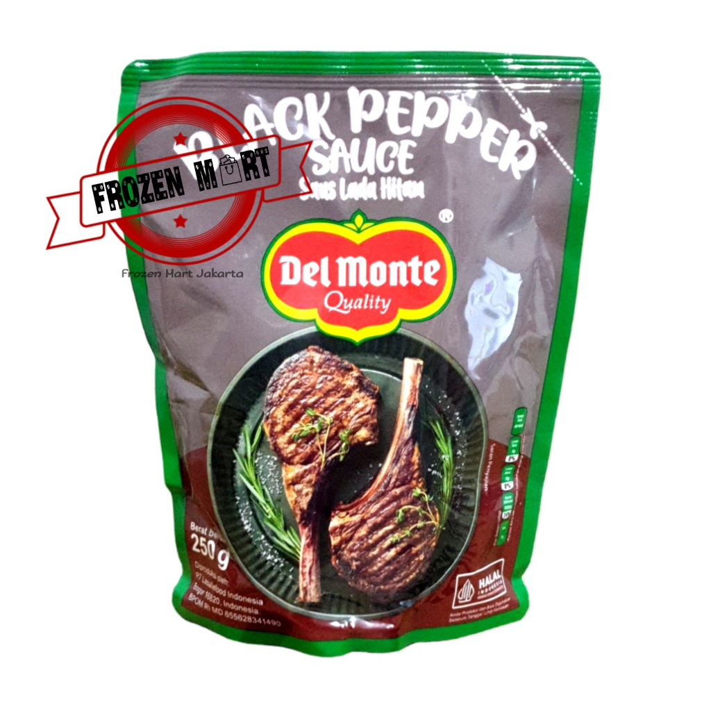 DEL MONTE Black Pepper Sauce / Bumbu Saus Lada Hitam DelMonte 250Gr