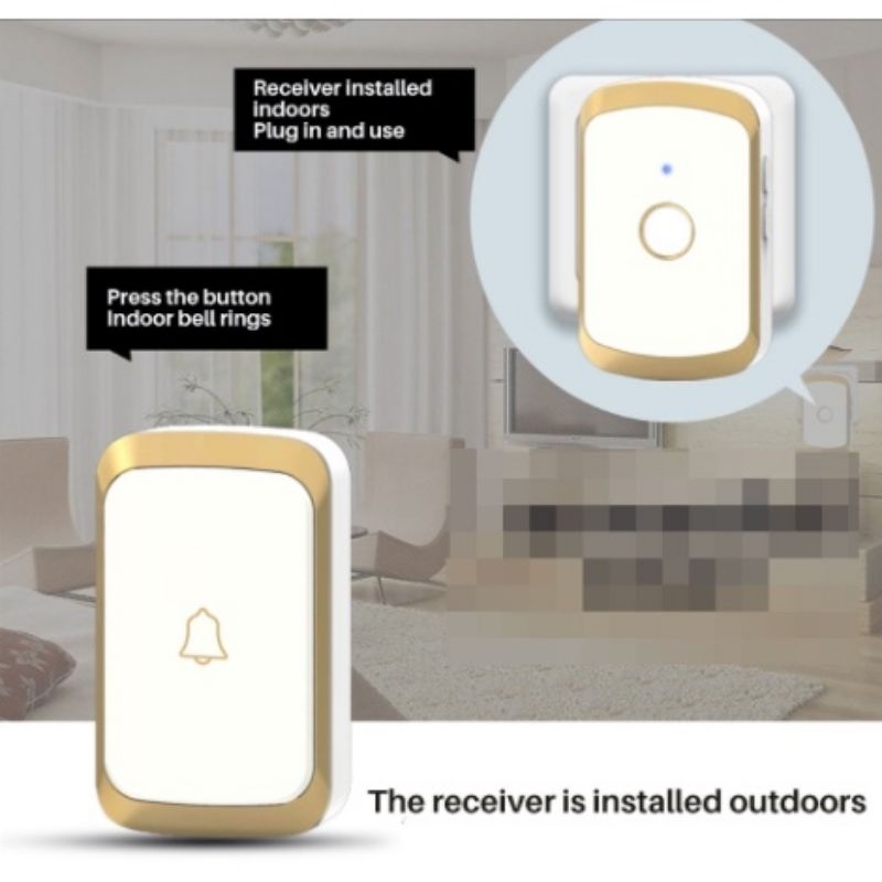 Smart door bell wireless waterproof Bel pintu rumah tanpa kabel