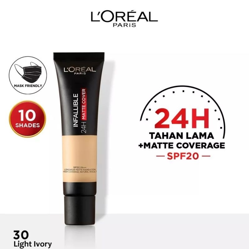 L'OREAL INFALLIBLE 24H MATTE COVER LONGERWEAR MATTE FOUNDATION