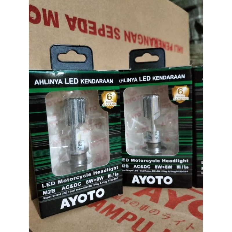 Grosir Lampu Led Ayoto Lampu Depan Led 2Sisi Ac/Dc Ayoto H6