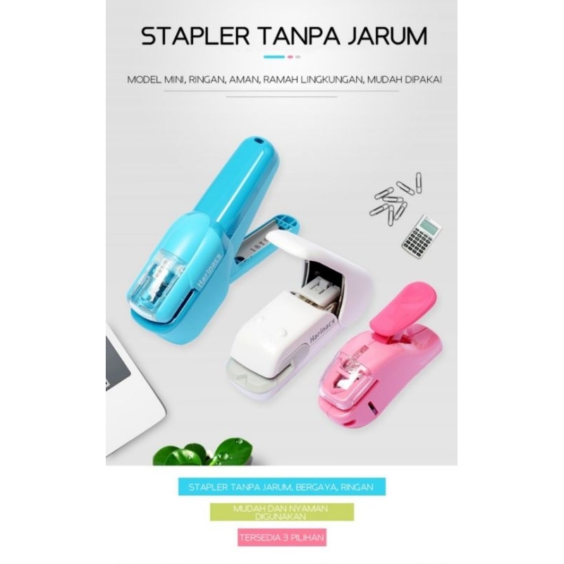 

KOKUYO Harinacs Hekter Staples tanpa jarum Original Japan