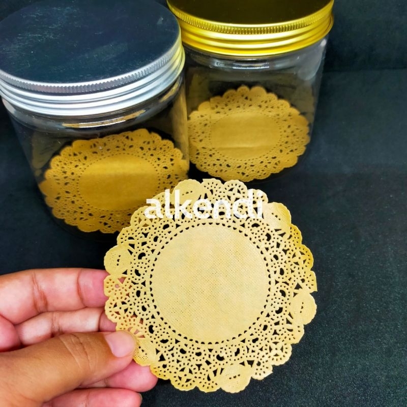 [ECER] KERTAS ALAS TOPLES TABUNG 9 CM - ISI 10 PCS