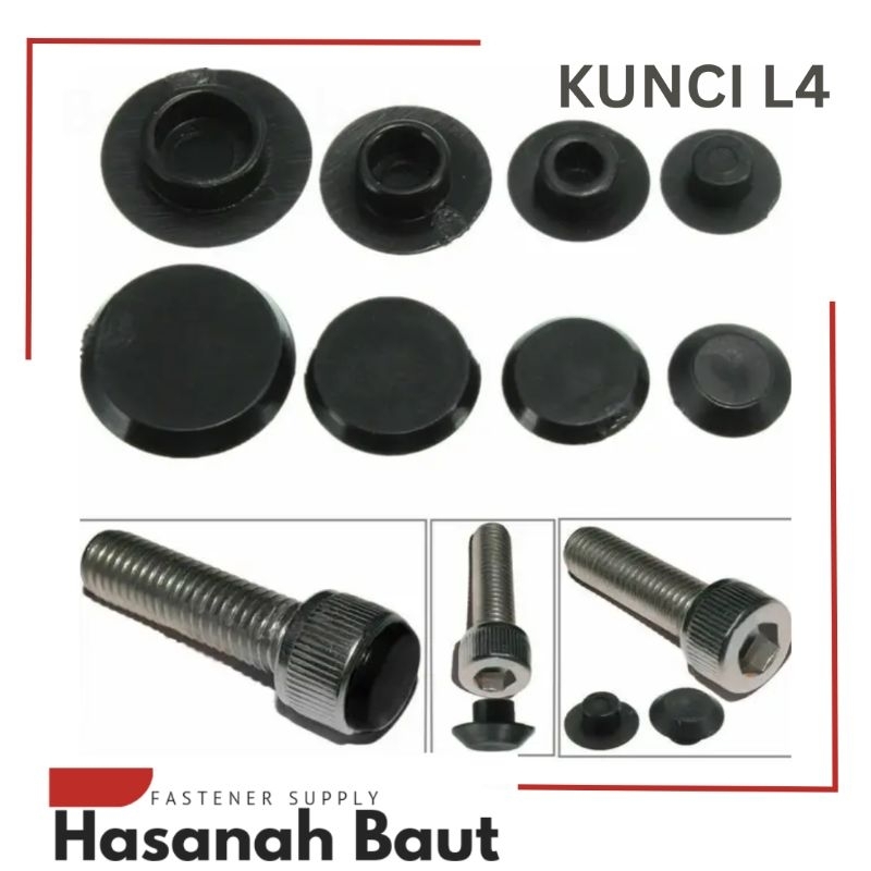 [10 Pcs] Tutup Baut Cover Baut Kunci L 4
