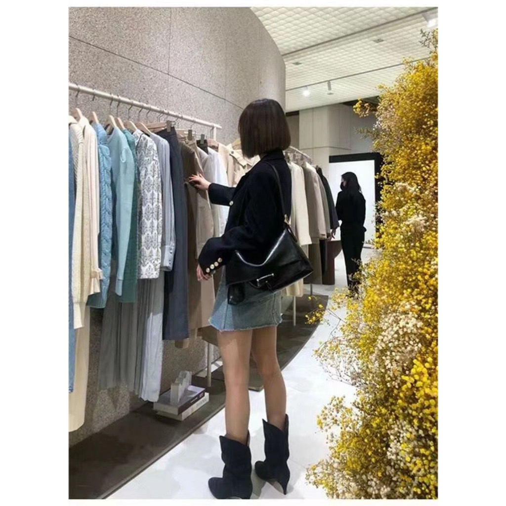 Tas Selempang Wanita Cewek Bag Hitam elegan FT78 ukuran size 36.5 x 8.5 x 21.5 cm