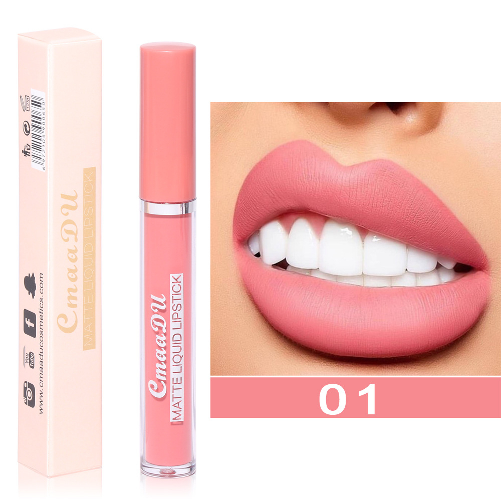 CMAADU Lipstik 10 Matte Liquid Lipstick Waterproof And Drable Long Lasting XX044