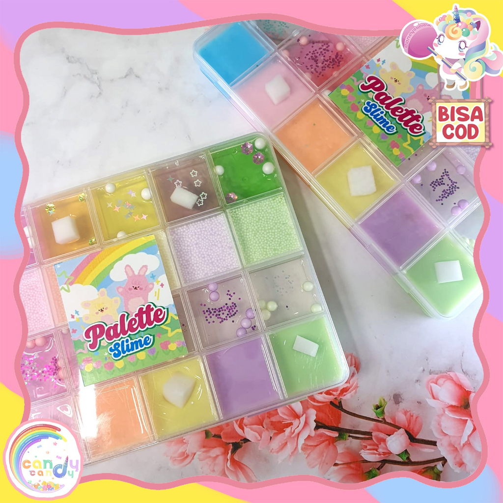 Mainan Slime Pallete 24 pcs by candycandy.idn