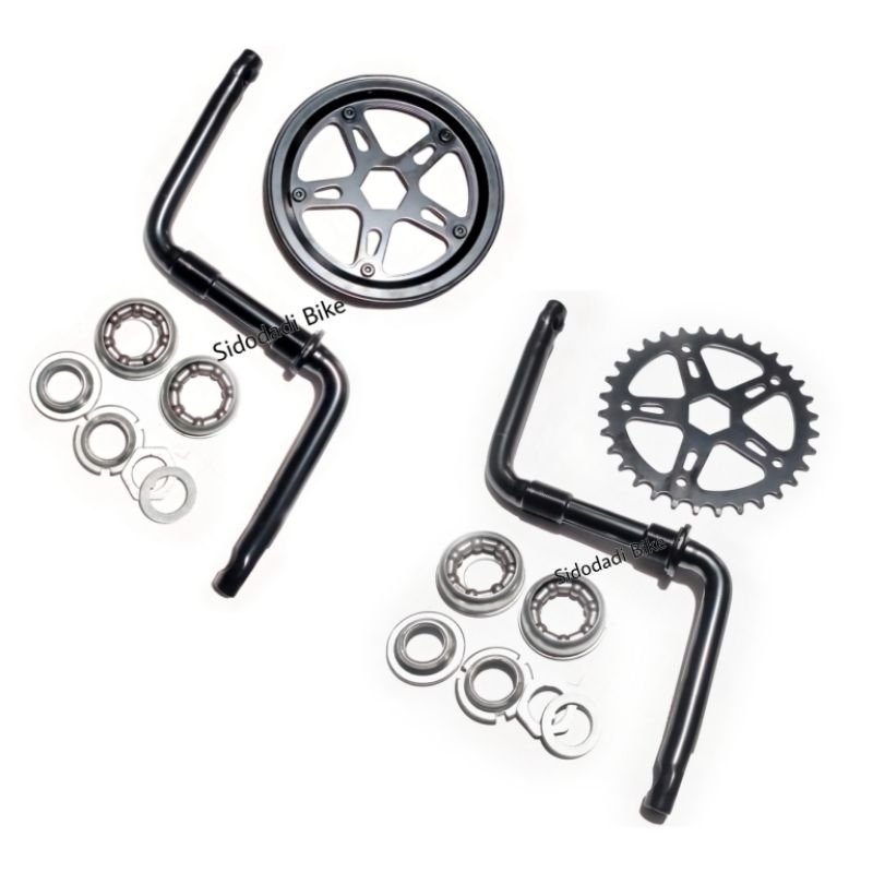 Crank Set Gir Tengah Langsung Sepeda BMX Mini Anak 16/18 Inch 32T