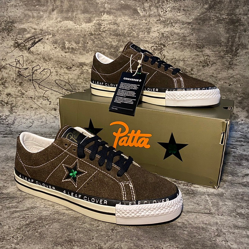 Size 42,5. Converse one star x patta 4 leaf clover original
