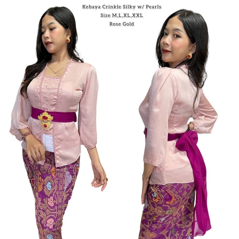 kebaya sutra crincle