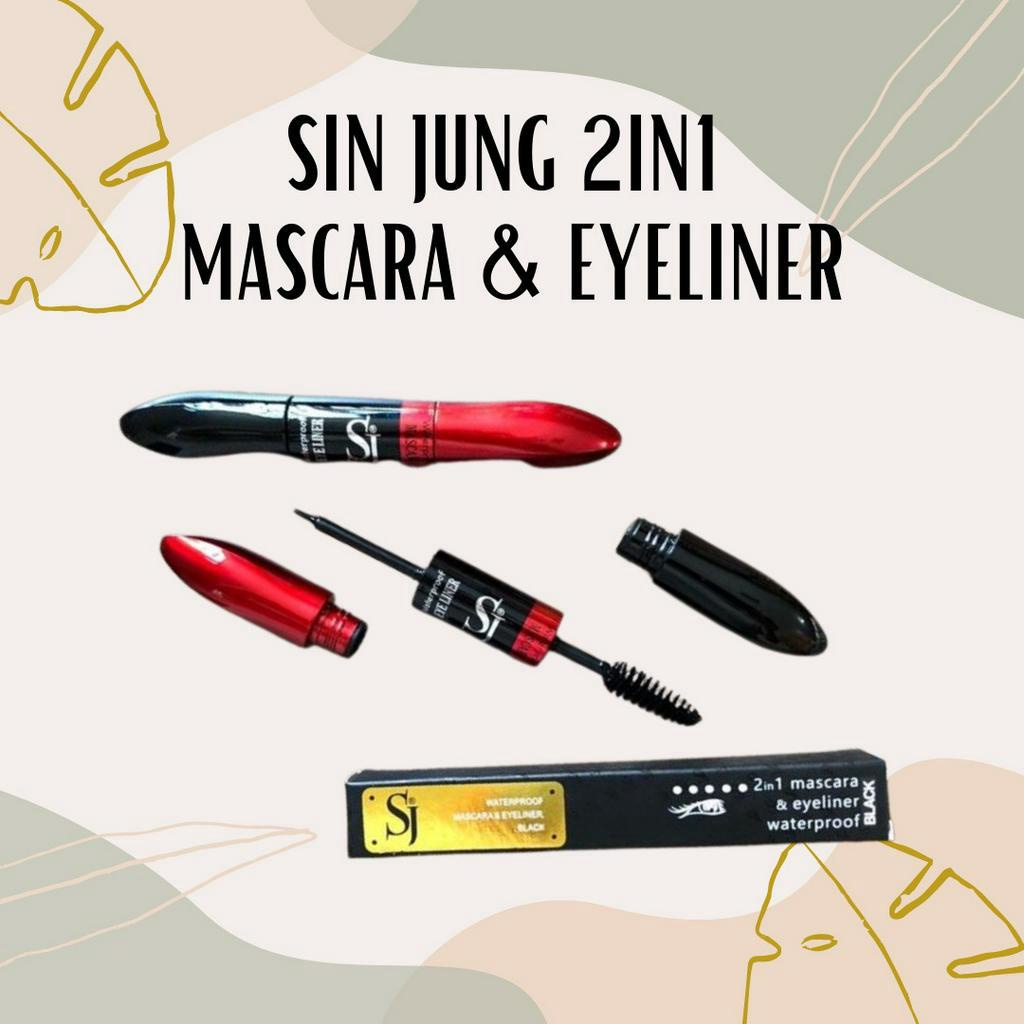 Sin Jung Maskara+Eyeliner Black