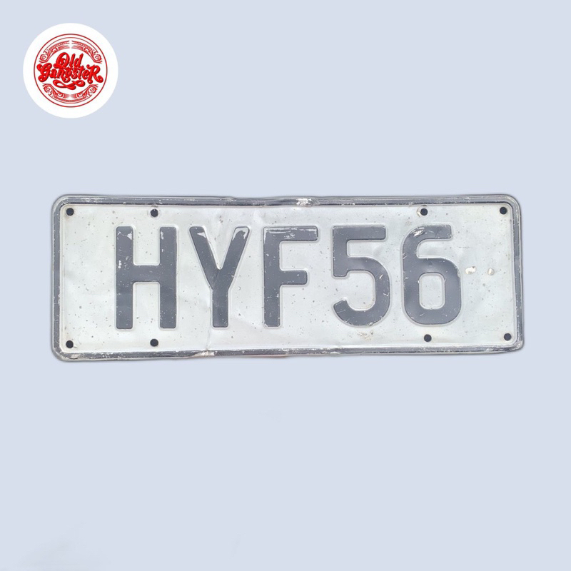 Plat nomor luar negeri vintage original