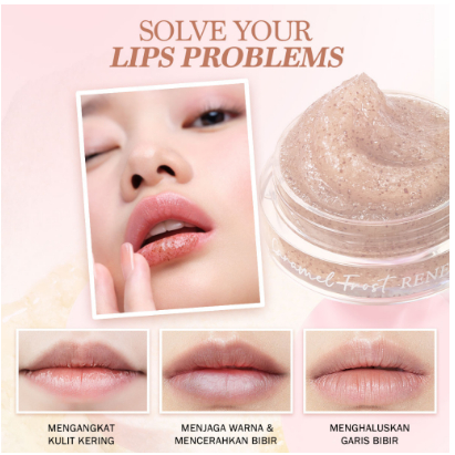 BNB barenbliss Caramel Frost Renewing Lip Scrub