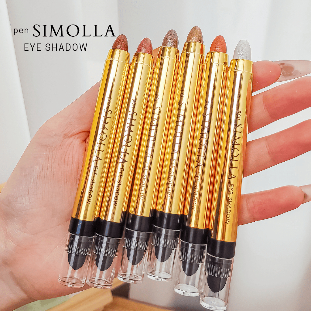 Eyeshadow stick Crayon by Simolla 2in1 eyeshadow and Highlighter Pigmented color 6 varian