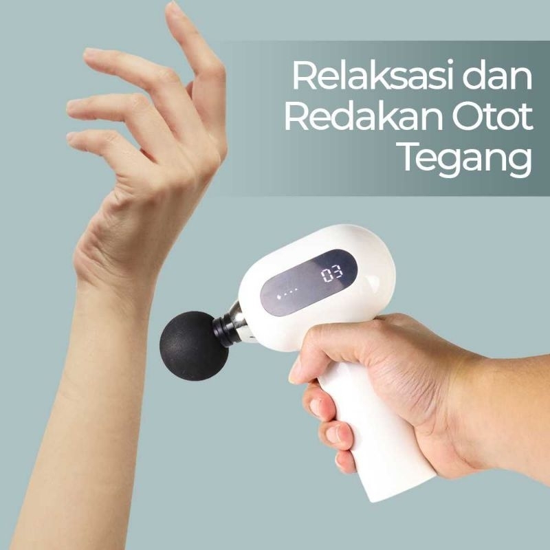 EVENTEK Alat Pijat Elektrik Mini Lightweight Massage Fascial Gun - 357