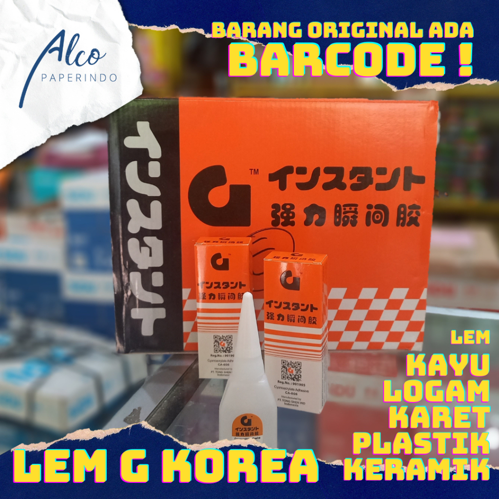 

LEM G KOREA ORIGINAL dengan BARCODE
