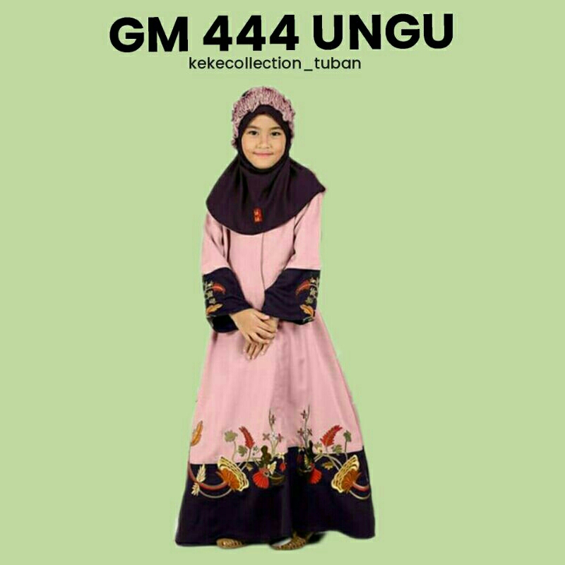 GAMIS ANAK KEKE GM 444 UNGU