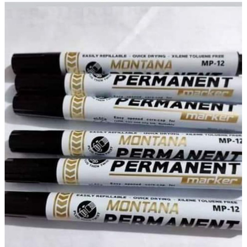 

(Isi 12Pcs)Spidol Permanen Montana
