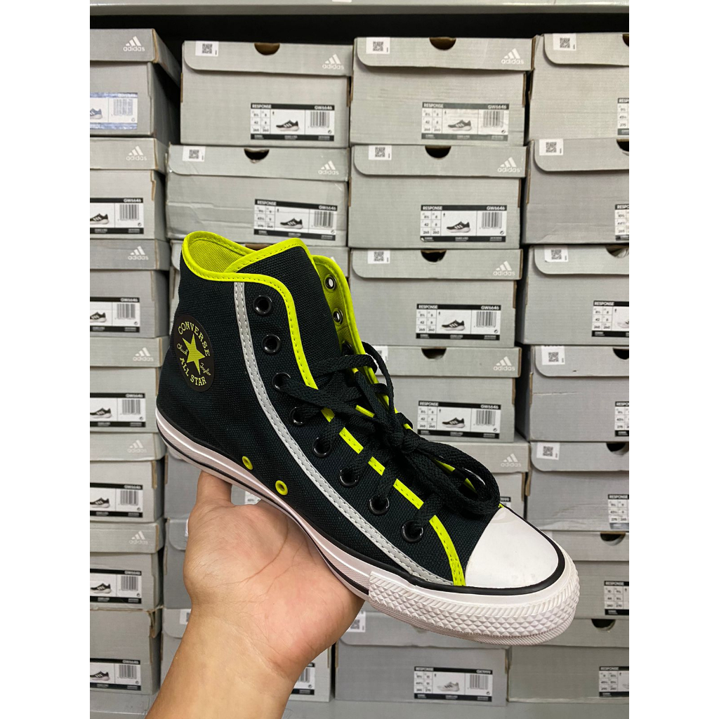 Converse Chuck Taylor All Star Hi 172000C Black Lime Twist White