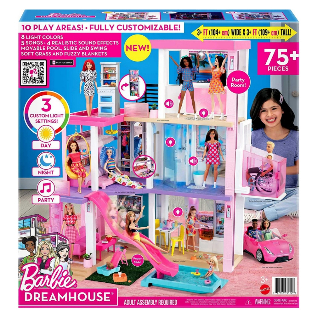 Barbie Dreamhouse Mainan Rumah Boneka Barbie House Original Mattel Big Size Dream House