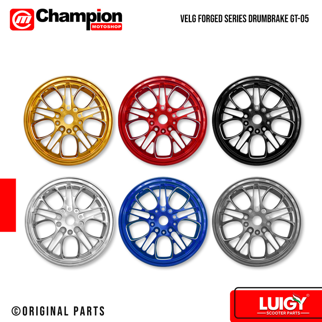 Velg Vespa Forged Series Drumbrake Vespa Luigy GT-05