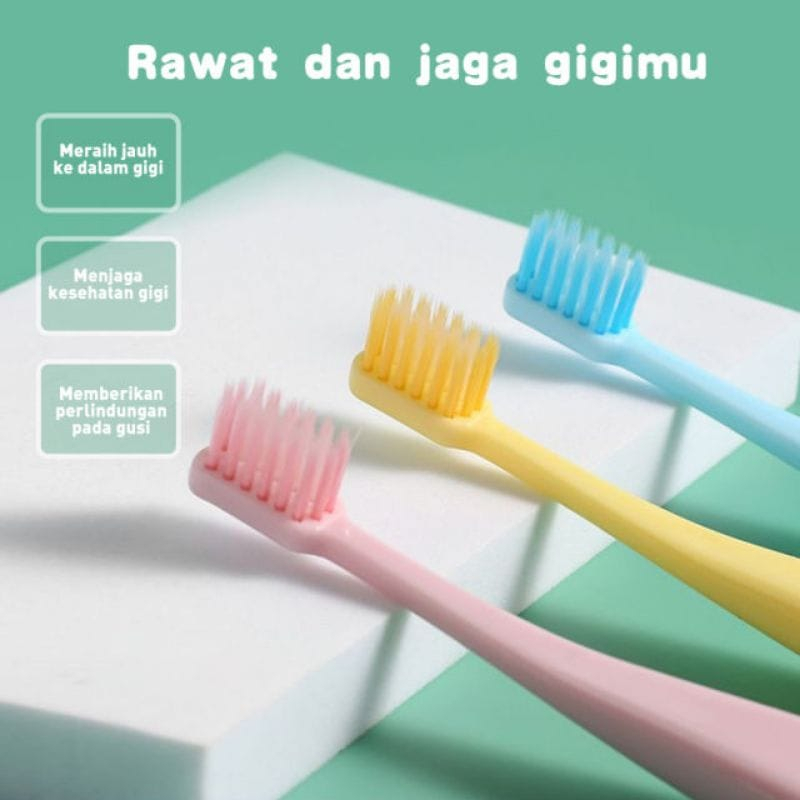 Sikat Gigi Soft Anak /Sikat Gigi Anak 1set isi 3pcs Untuk 2-5 Tahun