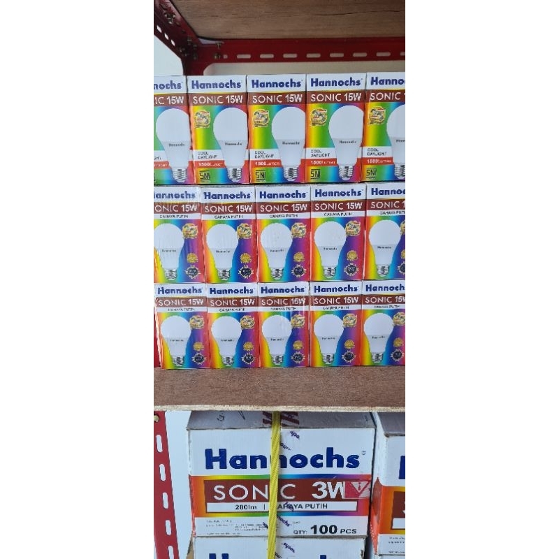 lampu Hannoch LED Sonic 15 Watt/12 Watt/9 Watt/7Watt/3Watt