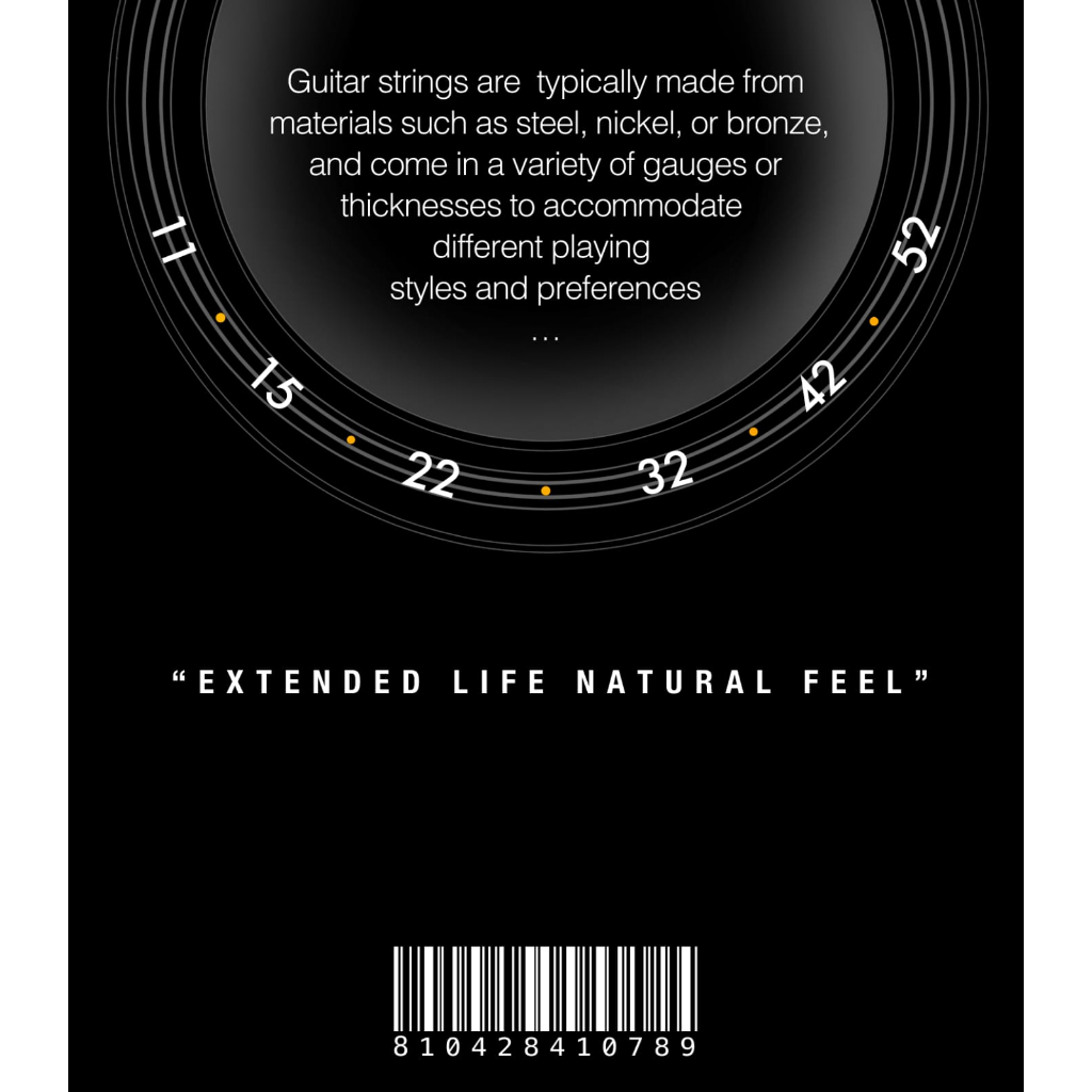 Original Senar Gitar Shinpo Akustik Anti Karat Coating Import USA Barcode Set