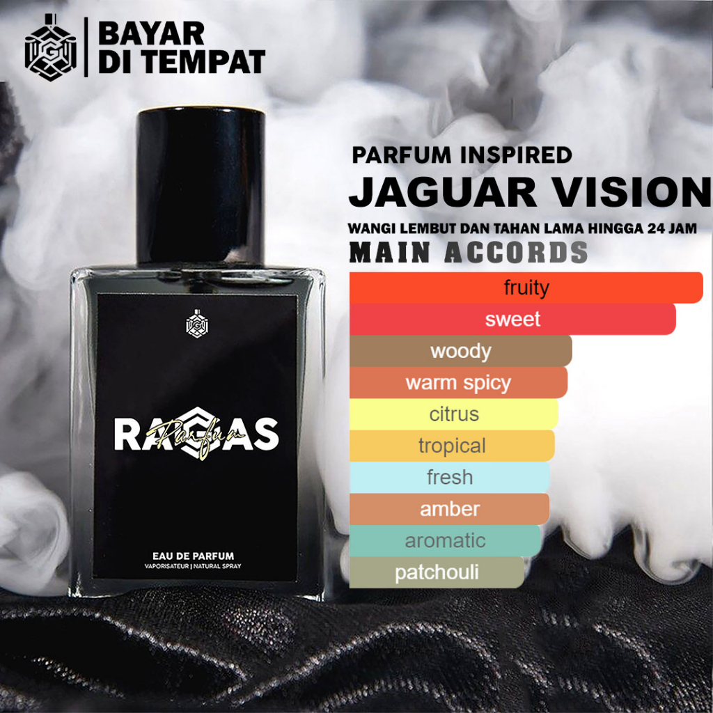 RAGAS PARFUM | PARFUM JAGUAR VISION | PARFUM PRIA - MINYAK WANGI PRIA - PARFUM COWOK - FAARFUM PRIA 