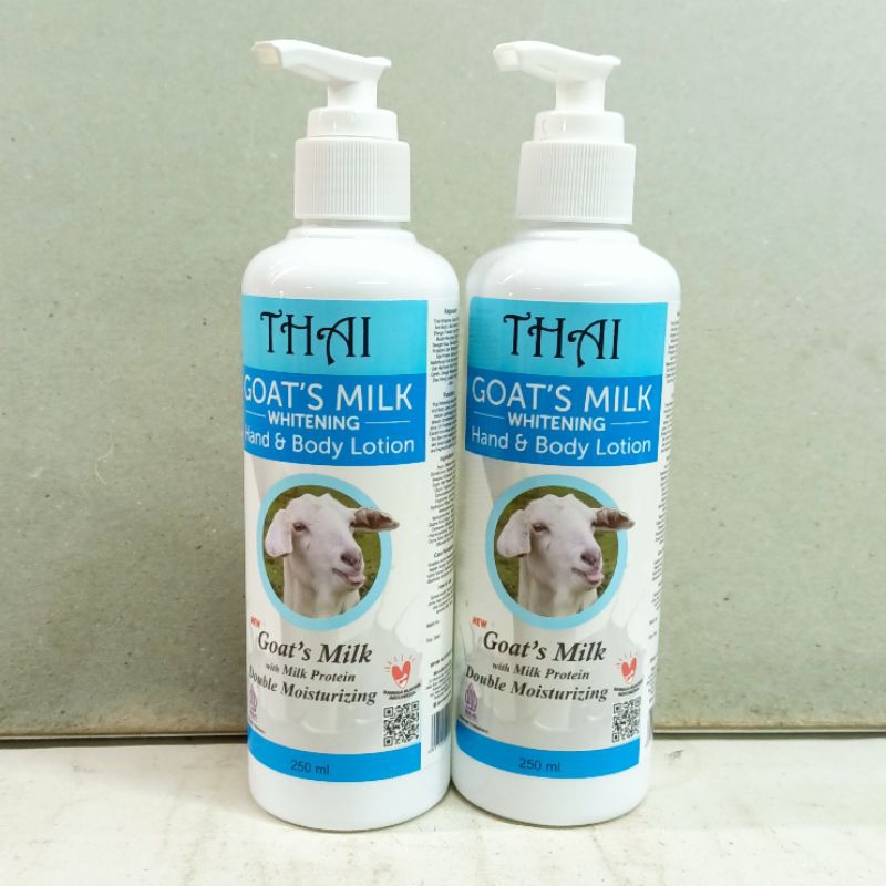 Whitening Thai Hand and Body Lotion Gots Milk 250 ml Double Moisturizing