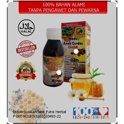 Madu Anak Cerdas Gold Plus Omega 3,9