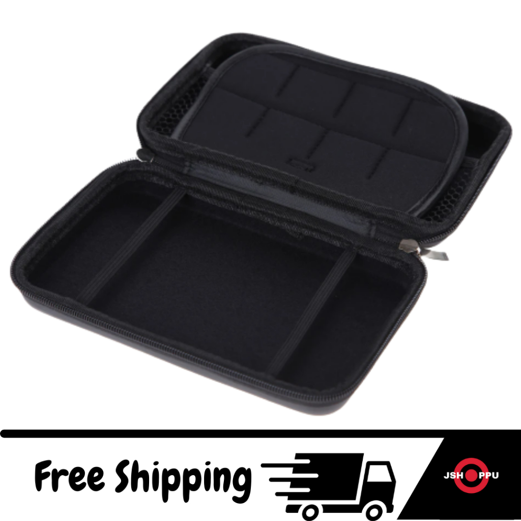 Tas 3DS Dompet Airfoam Pouch Pocket Case Travel Bag Nintendo 3DS 3DS XL LL NEW 3DS 2DS XL LL Hard Pouch