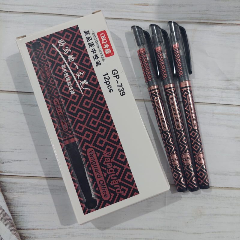 

(12Pc) Bulpen Gel Bazic Motif Batik 739/ Corak