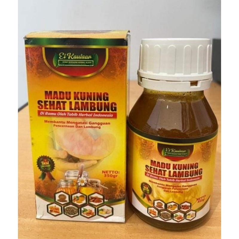 

MADU KUNING SEHAT LAMBUNG EL KAUTSAR 350 GRAM MAAG GERD GANGGUAN LAMBUNG
