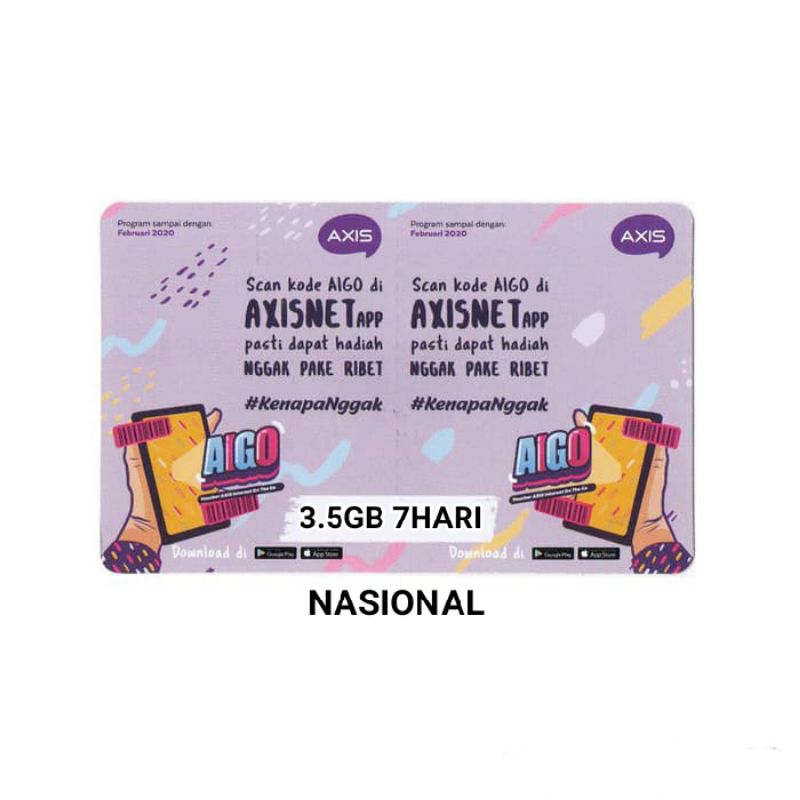 VOUCHER AXIS 3.5GB 7HARI