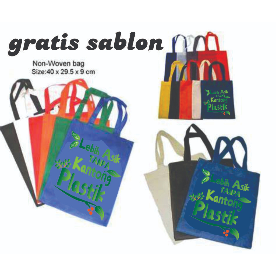 Tas Spunbond Godie Bag Sablon Custom Goodie Bag Custom Sablon Tas Goodie Bag Custom Spunbond by zoey