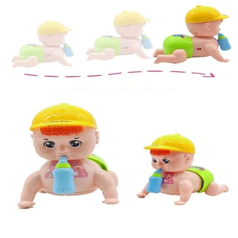 Mainan Anak Bayi Merangkak / Toys Crawling doll / Crawling Baby Toy's