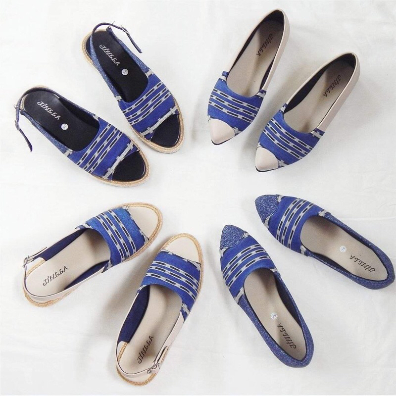 Sepatu Sandal Wanita dan Anak Terbaru Kekinian Lasiana Platform Jingga