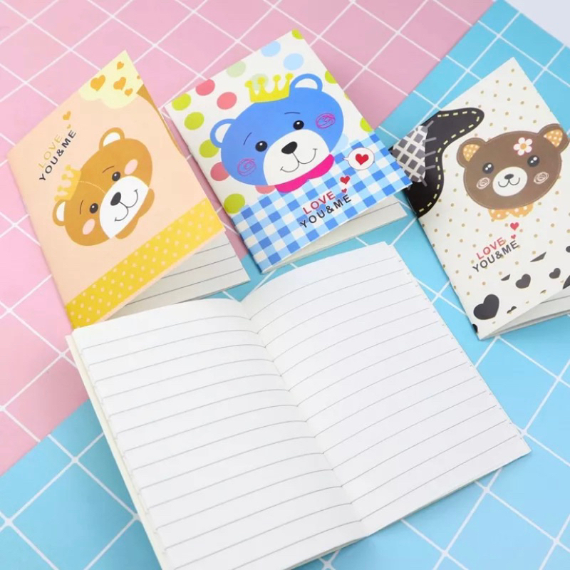 NOTE BOOK MINI MOTIF KARTUN / BUKU TULIS MINI MOTIF KARTUN / NOTEPAD KARAKTER