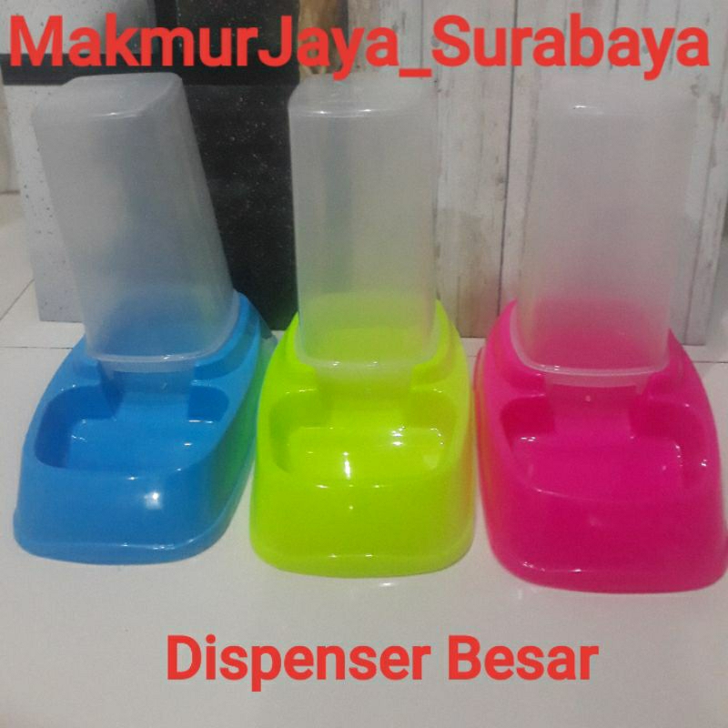 Tempat makan &amp; minum anjing kucing Dispenser kecil &amp; besar