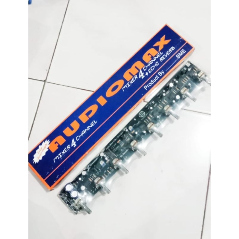 AUDIOMAX Mixer 4 Channel Plus Echo Reverb For TOA By BME