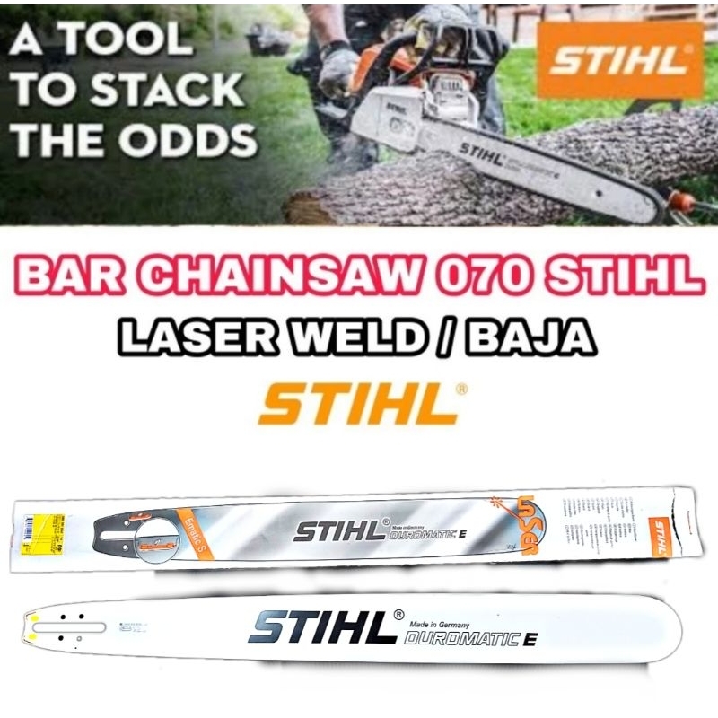 Guide Bar Mesin Chainsaw Kayu Besar 070 Baja Laser 36 inci Rantai 52 T STIHL ORIGINAL 100%