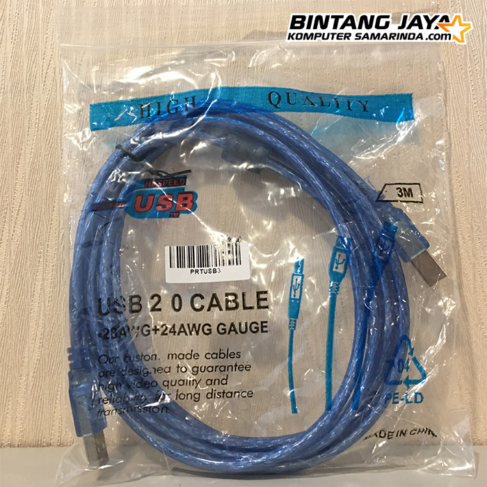 Kabel Printer USB 2.0 Panjang 3 Meter