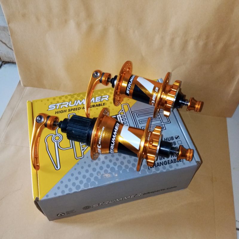 Hub Freehub Sepeda Hubset Strummer MT650 Microspline 12 speed