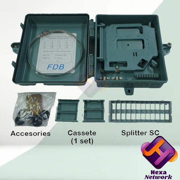 Combo ODP 8 Core Lengkap Splitter 1:8 UPC | ODP mini 8 Core Lengkap