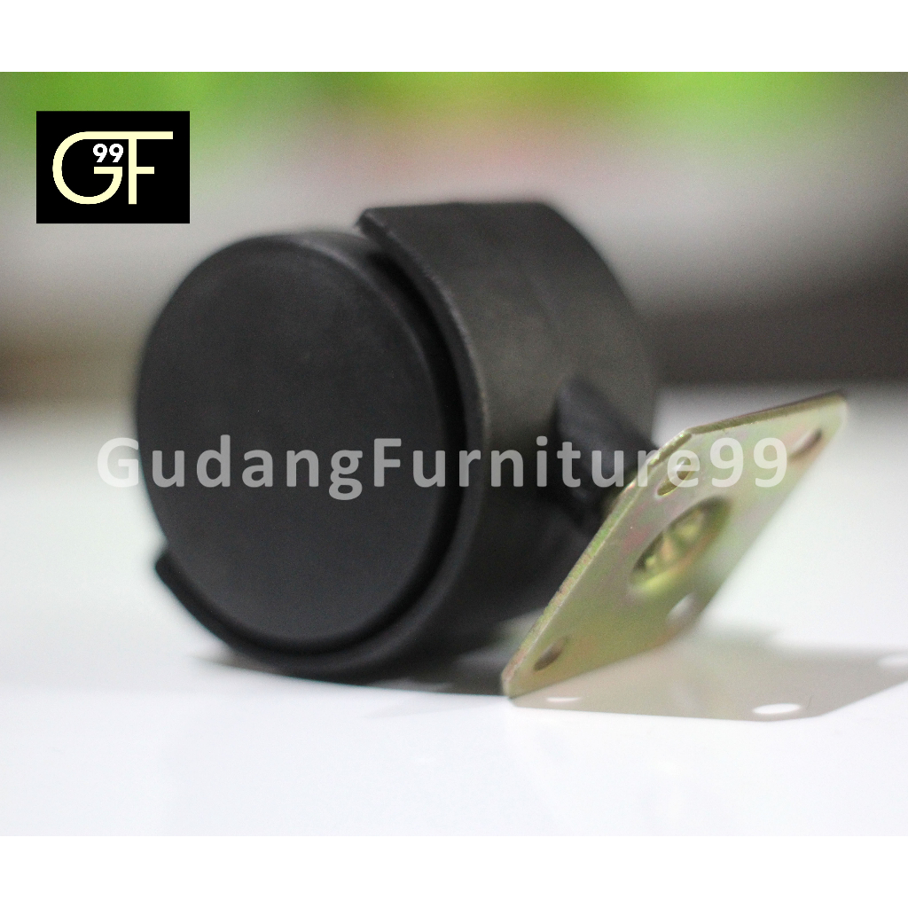 RODA ITALY - SET PLAT TG-40, TG-50 (PLASTIK) UNTUK RODA RAK, ETALASE, SOFA, DLL