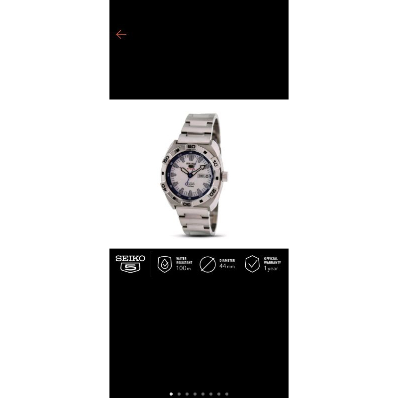 jam tangan Seiko 5 sport second